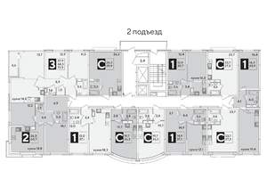 Студия квартира, вторичка, 30м2, 12/16 этаж