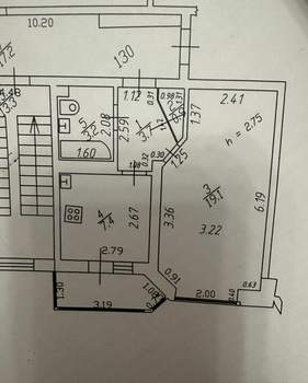 1-к квартира, вторичка, 34м2, 3/9 этаж