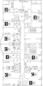 1-к квартира, вторичка, 38м2, 1/16 этаж