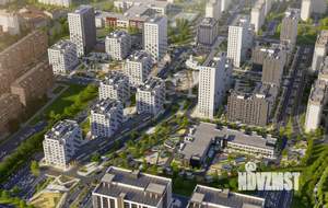 2-к квартира, строящийся дом, 55м2, 5/9 этаж