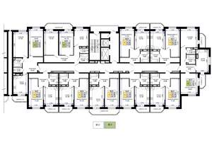 1-к квартира, вторичка, 45м2, 3/19 этаж