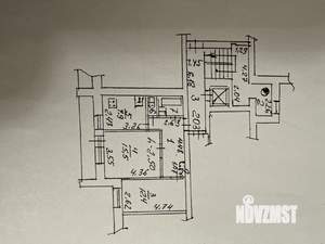 2-к квартира, вторичка, 51м2, 5/9 этаж