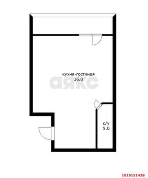 1-к квартира, вторичка, 41м2, 13/14 этаж