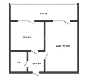 1-к квартира, вторичка, 34м2, 13/24 этаж