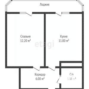 1-к квартира, вторичка, 33м2, 9/24 этаж