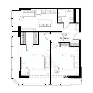 3-к квартира, строящийся дом, 79м2, 12/19 этаж