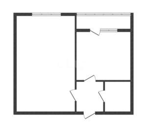 1-к квартира, вторичка, 34м2, 3/3 этаж