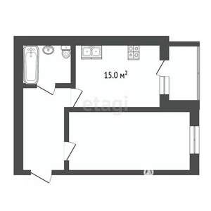 2-к квартира, вторичка, 61м2, 9/9 этаж