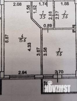 1-к квартира, вторичка, 32м2, 1/3 этаж