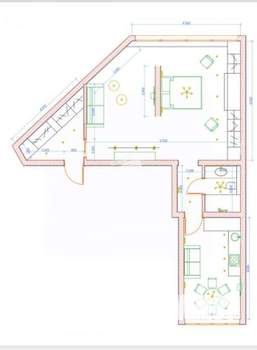 2-к квартира, вторичка, 67м2, 2/25 этаж