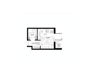 Студия квартира, вторичка, 22м2, 7/9 этаж