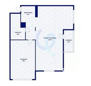 2-к квартира, вторичка, 75м2, 7/15 этаж