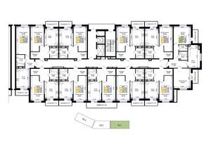 1-к квартира, вторичка, 45м2, 6/15 этаж