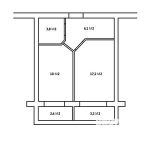 1-к квартира, вторичка, 37м2, 3/7 этаж