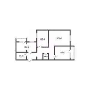 3-к квартира, вторичка, 84м2, 3/10 этаж