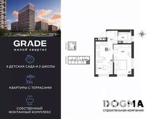 1-к квартира, вторичка, 36м2, 15/18 этаж