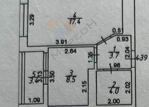 1-к квартира, вторичка, 36м2, 17/18 этаж