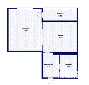 Студия квартира, вторичка, 30м2, 6/8 этаж