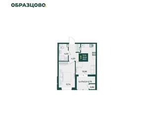 1-к квартира, вторичка, 39м2, 6/18 этаж