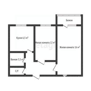 2-к квартира, вторичка, 45м2, 2/9 этаж