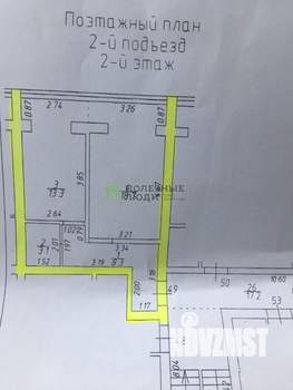 1-к квартира, вторичка, 43м2, 2/6 этаж