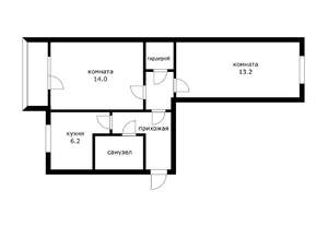 2-к квартира, вторичка, 48м2, 5/5 этаж