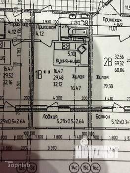 Студия квартира, вторичка, 36м2, 16/18 этаж