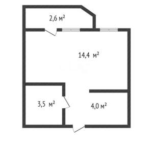 Студия квартира, вторичка, 22м2, 2/9 этаж