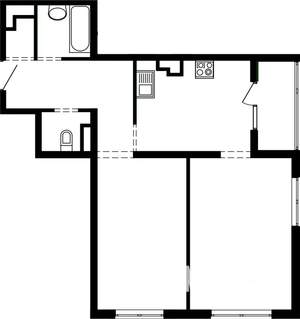 2-к квартира, вторичка, 56м2, 2/25 этаж