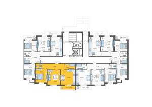2-к квартира, вторичка, 58м2, 1/12 этаж