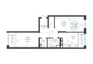 2-к квартира, вторичка, 65м2, 4/24 этаж