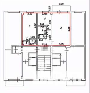 2-к квартира, вторичка, 43м2, 2/5 этаж