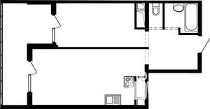 1-к квартира, вторичка, 41м2, 17/25 этаж