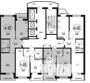 2-к квартира, вторичка, 56м2, 21/24 этаж