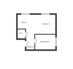 2-к квартира, вторичка, 42м2, 1/7 этаж