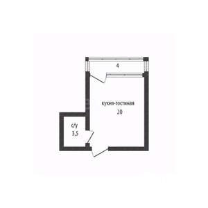 Студия квартира, вторичка, 23м2, 7/8 этаж