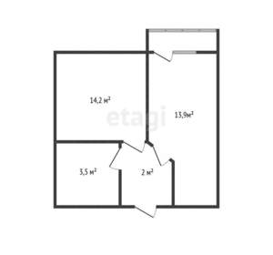 1-к квартира, вторичка, 34м2, 18/24 этаж