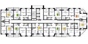 2-к квартира, строящийся дом, 64м2, 12/16 этаж