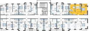 2-к квартира, вторичка, 50м2, 19/19 этаж