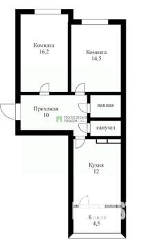2-к квартира, вторичка, 62м2, 21/21 этаж