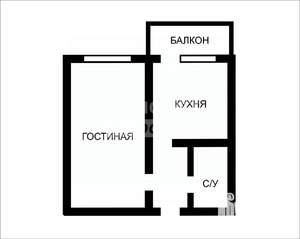 1-к квартира, вторичка, 40м2, 16/16 этаж