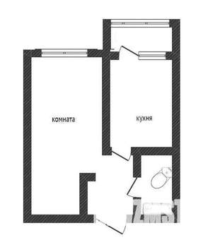 1-к квартира, вторичка, 35м2, 9/17 этаж