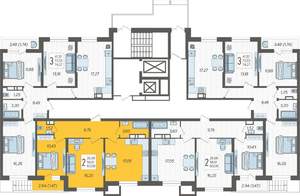 2-к квартира, вторичка, 60м2, 1/19 этаж