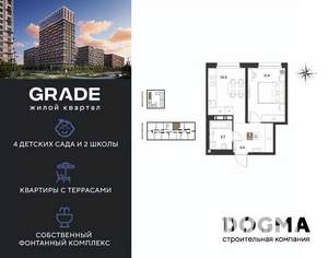 1-к квартира, вторичка, 32м2, 9/18 этаж