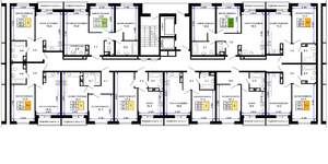 1-к квартира, строящийся дом, 40м2, 16/16 этаж