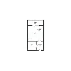 Студия квартира, вторичка, 18м2, 2/16 этаж