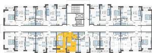 1-к квартира, вторичка, 38м2, 4/12 этаж