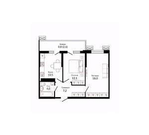 2-к квартира, вторичка, 56м2, 5/23 этаж