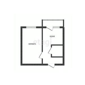 1-к квартира, вторичка, 32м2, 4/6 этаж