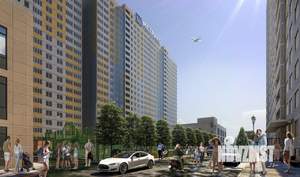 1-к квартира, строящийся дом, 36м2, 23/24 этаж